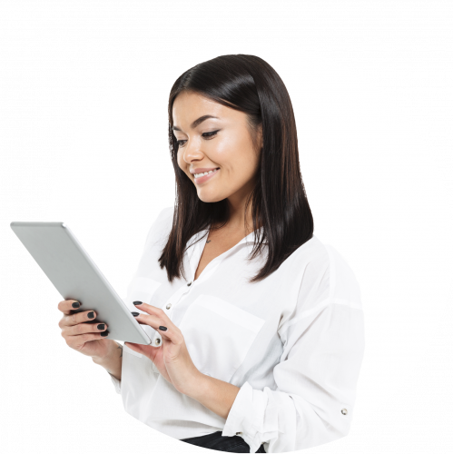 chica con tablet chica con tablet